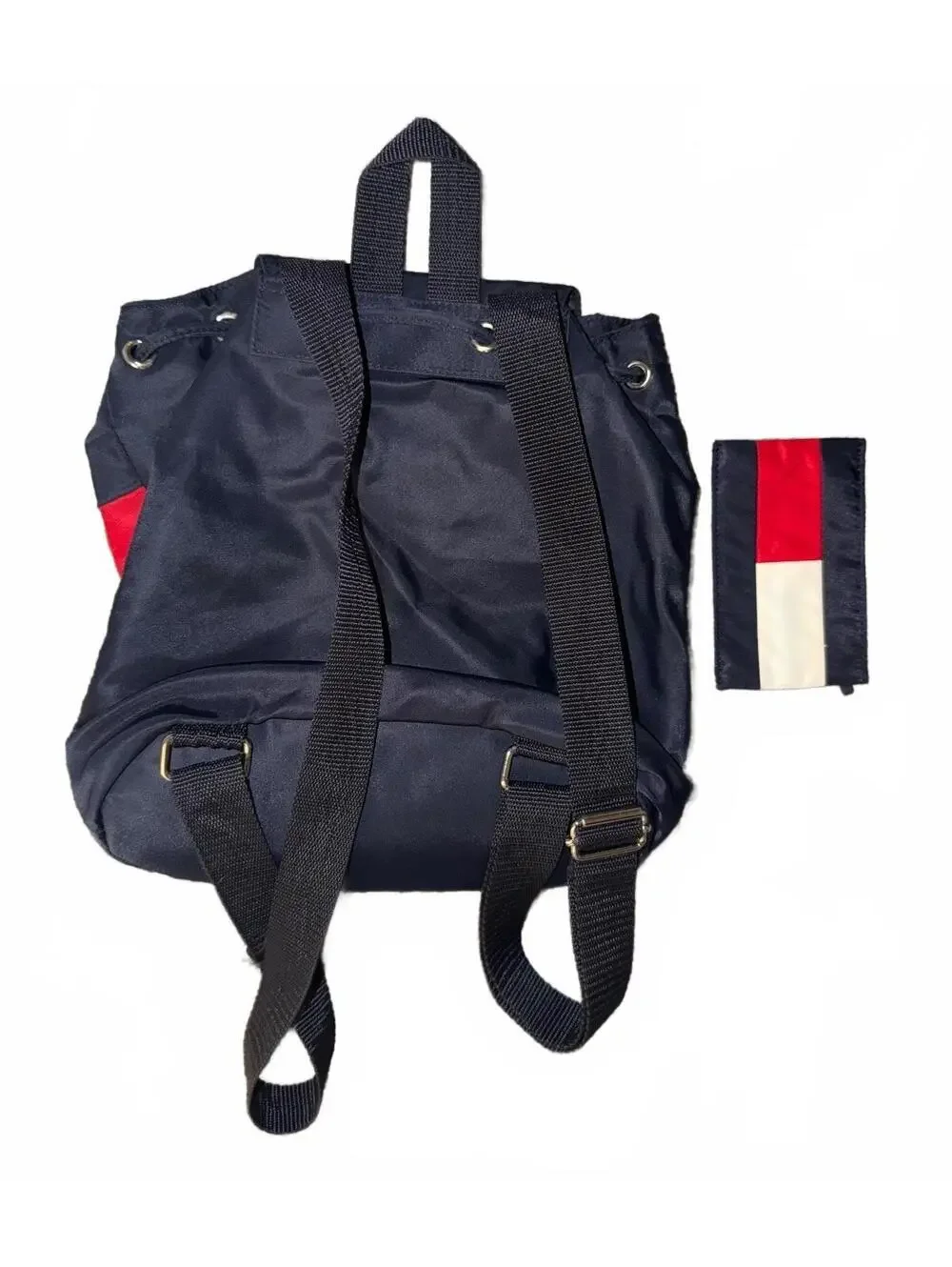 Tommy Hilfiger Vintage Colorblock Backpack with Matching Wallet